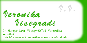 veronika visegradi business card